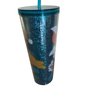 New Starbucks 2021 Spring Easter Bunny Rainbow Floral Plastic Cold Cup 24oz